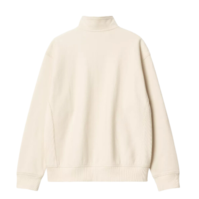 Carhartt WIP - Half Zip American Script Sweat - Natural - Zip Crew