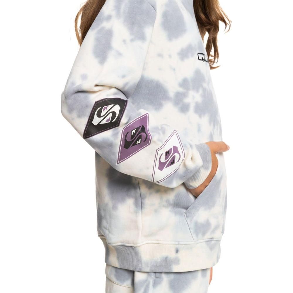 Quiksilver - DIAMOND HERITAGE HOOD YOUTH - GREY VIOLET TIE DYE 231 - Kapuzenpulli