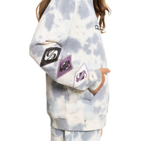 Quiksilver - DIAMOND HERITAGE HOOD YOUTH - GREY VIOLET TIE DYE 231 - Kapuzenpulli