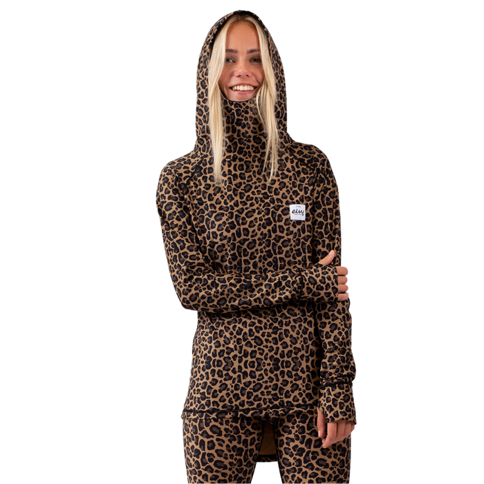 Eivy - Icecold Hood Top - Leopard - Funktions-Shirt Langarm