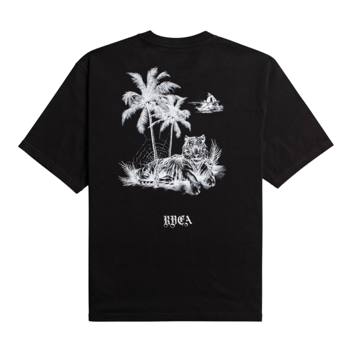 RVCA - TIGER BEACH M TEES  - BLACK - T-Shirt