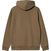 Carhartt - Hooded Script Embroidery Sweat - Buffalo / White - Kapuzenpulli