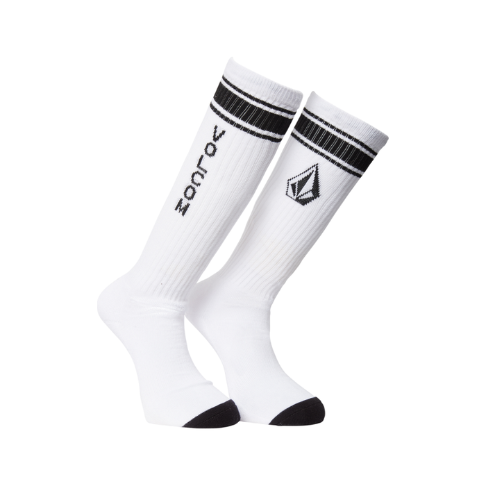 Volcom - High Stripe Sock PR - White - Socken