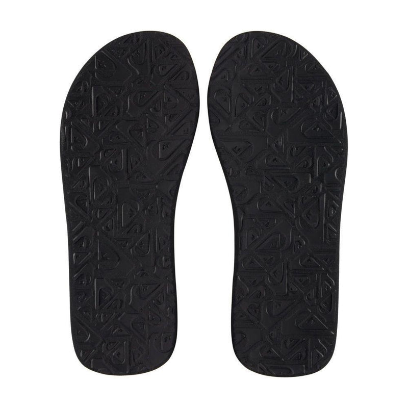 Quiksilver - MOLOKAI LAYBACK TEXTURED - BLACK/WHITE/BLACK - Flip Flop
