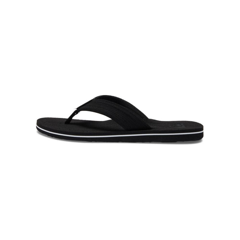 Quiksilver - MOLOKAI LAYBACK TEXTURED - BLACK/WHITE/BLACK - Flip Flop