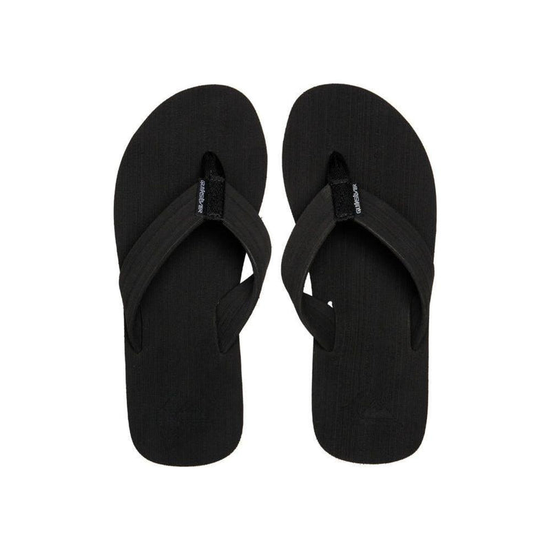 Quiksilver - MOLOKAI LAYBACK TEXTURED - BLACK/WHITE/BLACK - Flip Flop