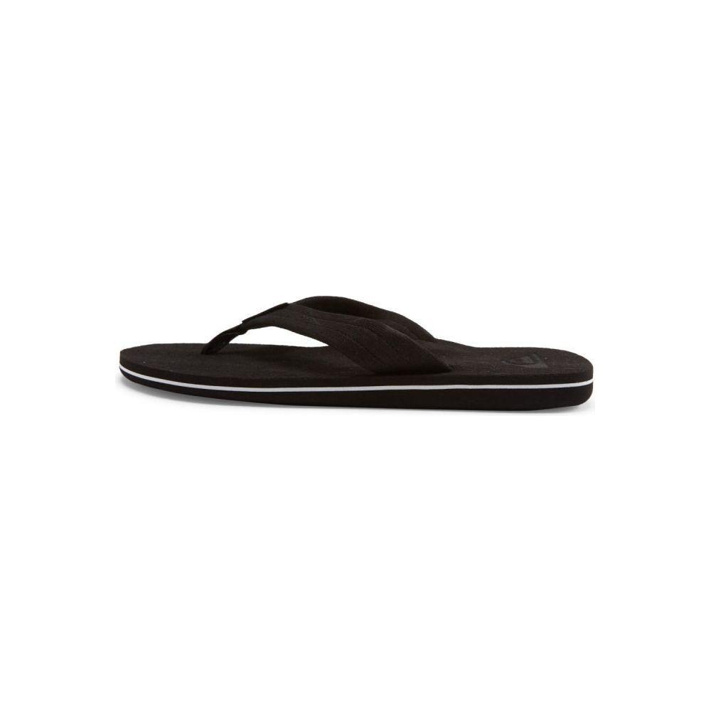 Quiksilver - MOLOKAI LAYBACK TEXTURED - BLACK/WHITE/BLACK - Flip Flop