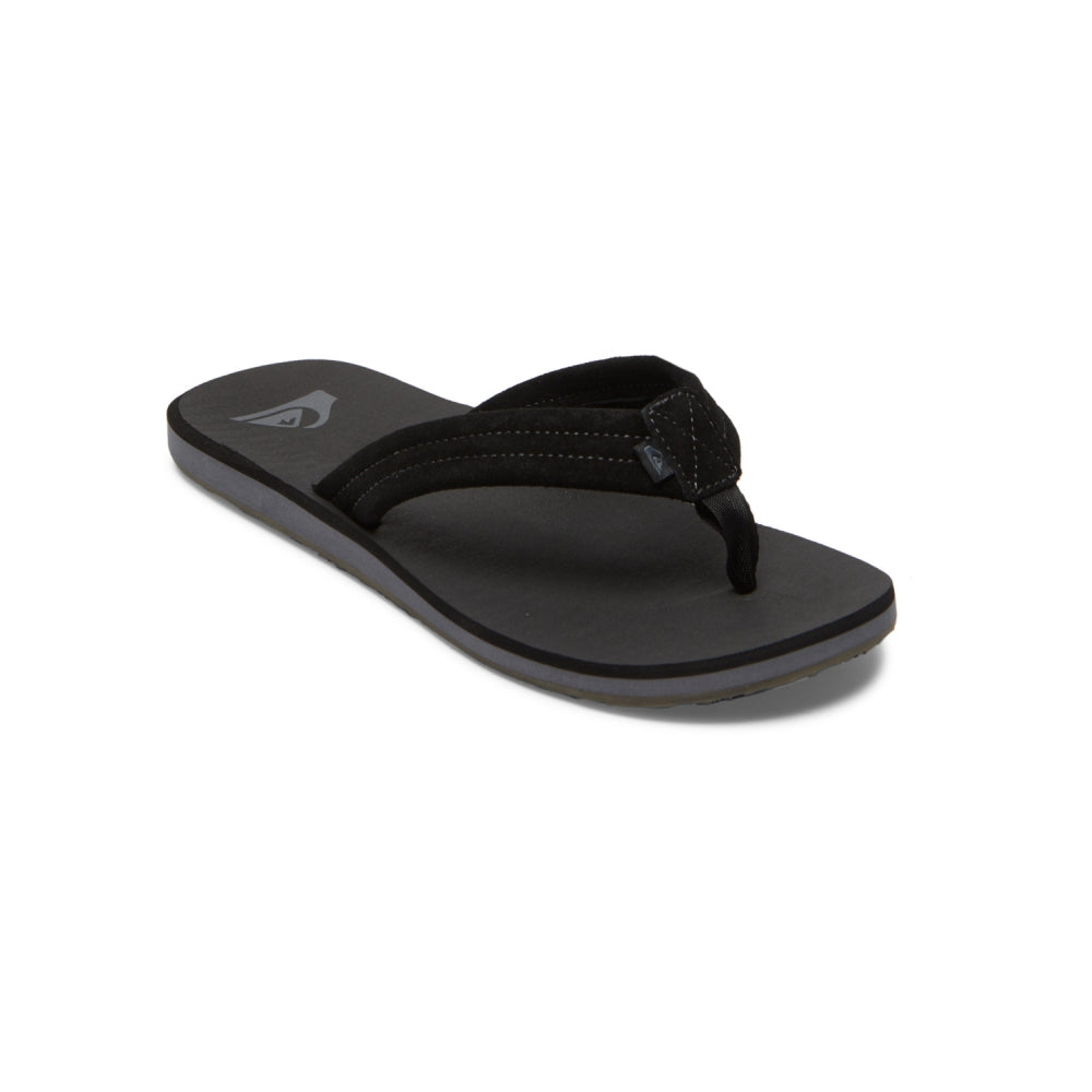Quiksilver - CARVER SUEDE CORE - BLACK 1 - Flip Flop