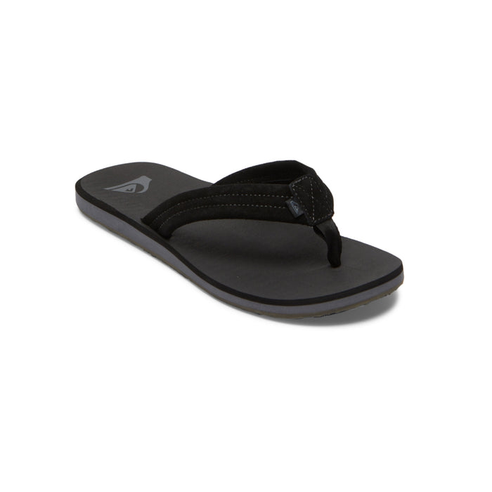 Quiksilver - CARVER SUEDE CORE - BLACK 1 - Flip Flop