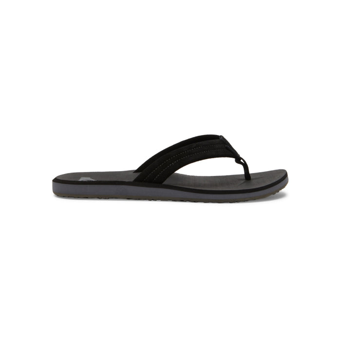 Quiksilver - CARVER SUEDE CORE - BLACK 1 - Flip Flop