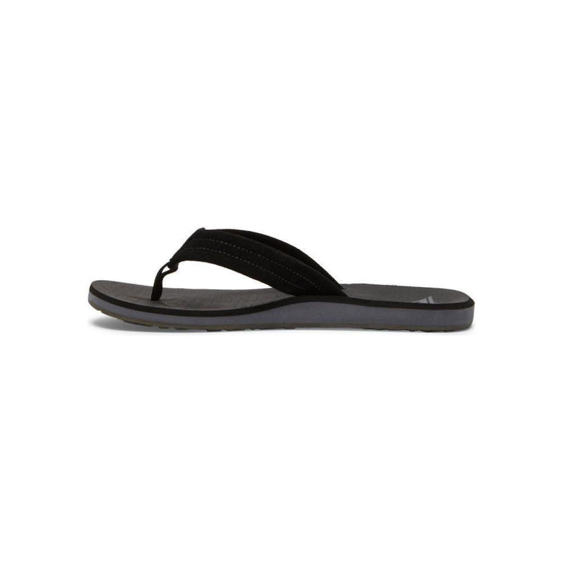 Quiksilver - CARVER SUEDE CORE - BLACK 1 - Flip Flop