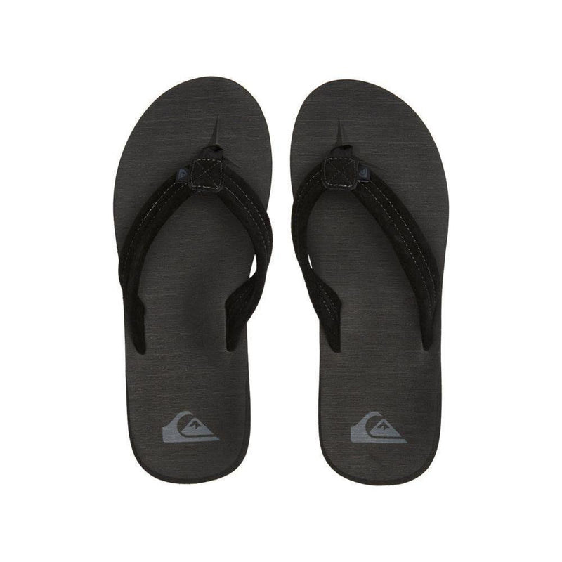 Quiksilver - CARVER SUEDE CORE - BLACK 1 - Flip Flop