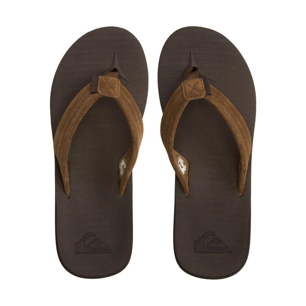Quiksilver - CARVER SUEDE RECYCLED - BROWN 2 - Flip Flop