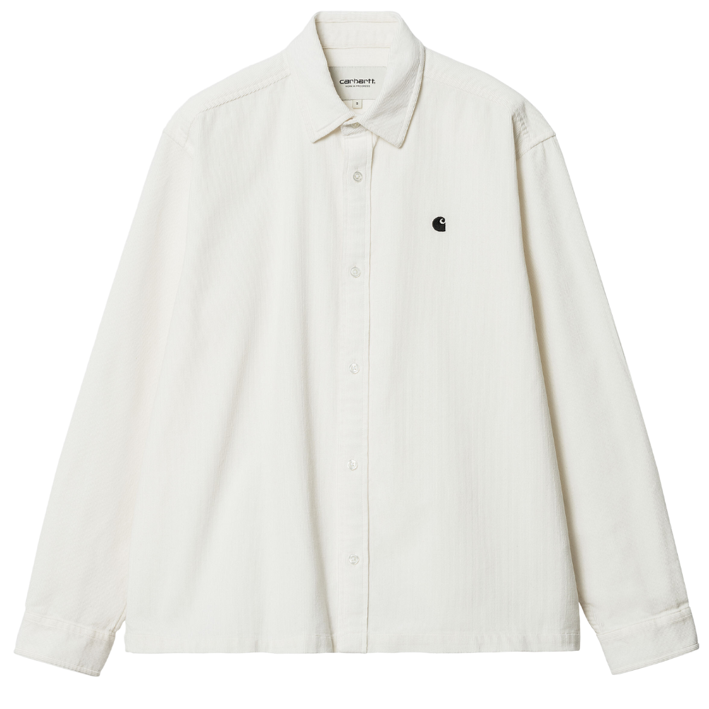 Carhartt - W' L/S Mads Fine Cord Shirt - Wax / Black - Langarmhemd