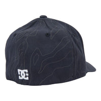 DC - CAP STAR SEASONAL - BLACK TOPOGRAPHIC - Fitted Cap