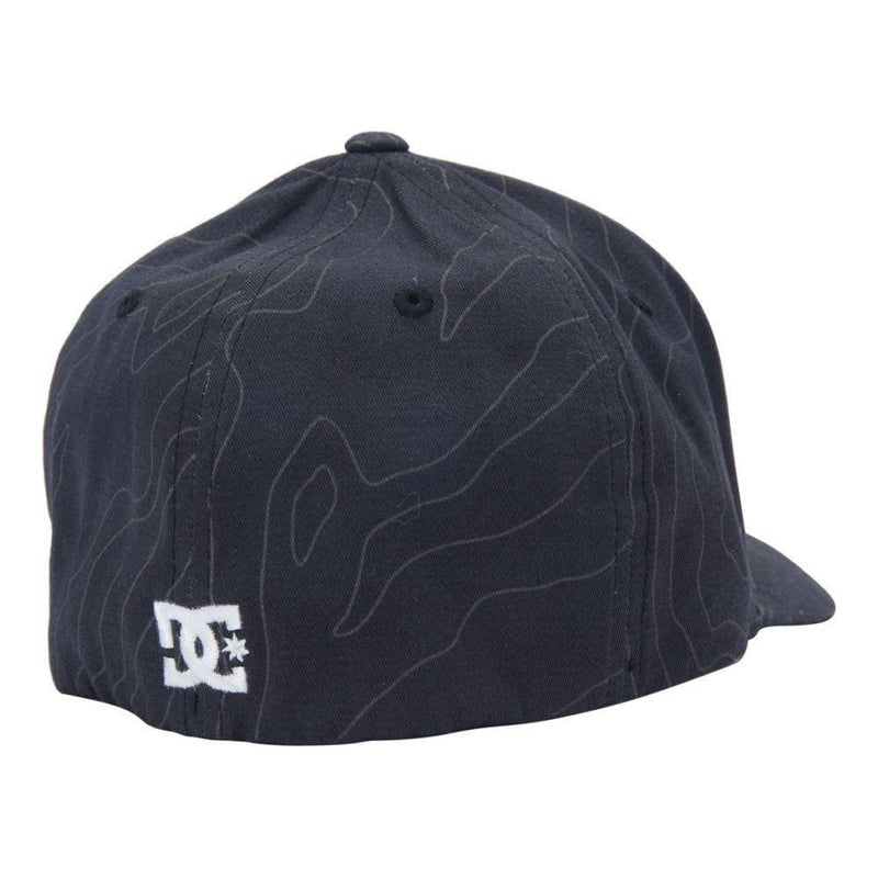DC - CAP STAR SEASONAL - BLACK TOPOGRAPHIC - Fitted Cap