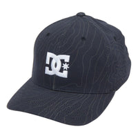 DC - CAP STAR SEASONAL - BLACK TOPOGRAPHIC - Fitted Cap