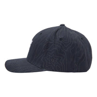 DC - CAP STAR SEASONAL - BLACK TOPOGRAPHIC - Fitted Cap