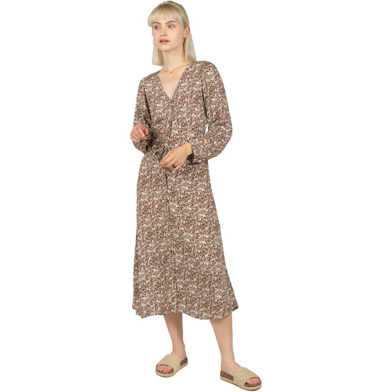 24 Colours - Dress - brown - Kleid Lang