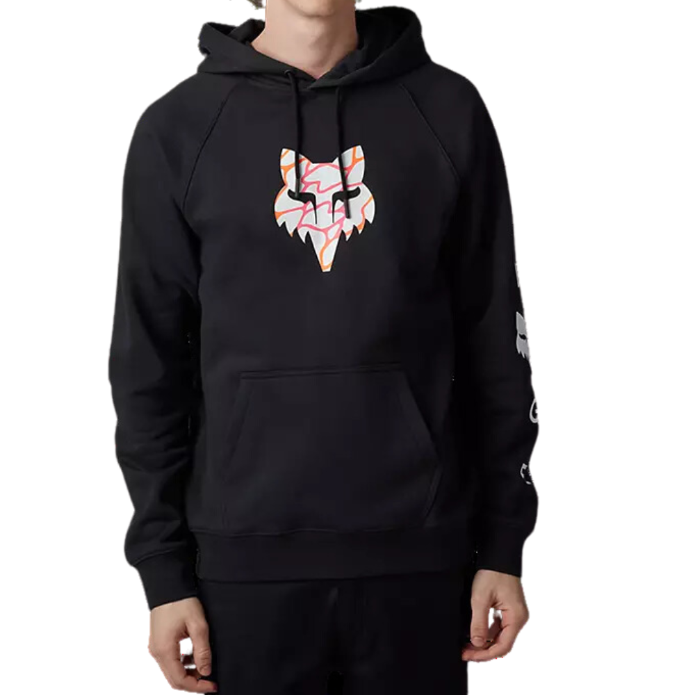 Fox - RYVR RAGLAN PO FLEECE - BLACK - Kapuzenpulli