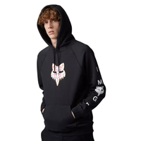 Fox - RYVR RAGLAN PO FLEECE - BLACK - Kapuzenpulli