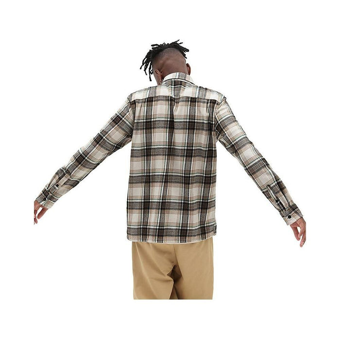 Vans - HELLESON LS SHIRT - OATMEAL/BLACK - Langarmhemd