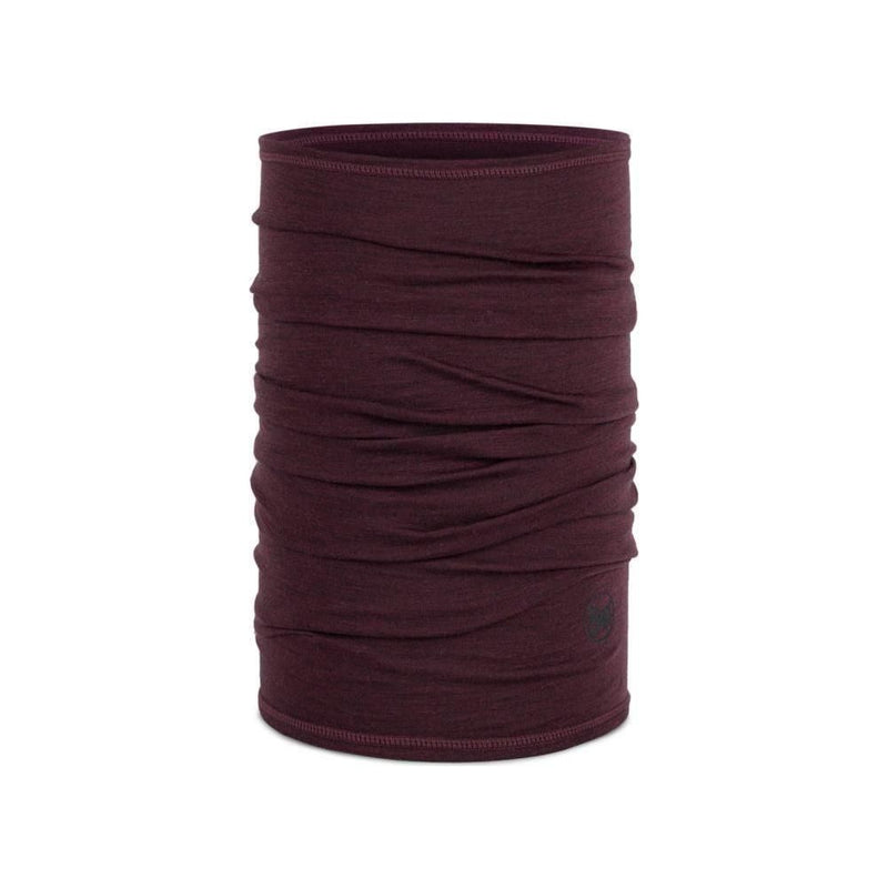 Buff - LIGHTWEIGHT MERINO WOOL  - Solid Garnet - Bandana