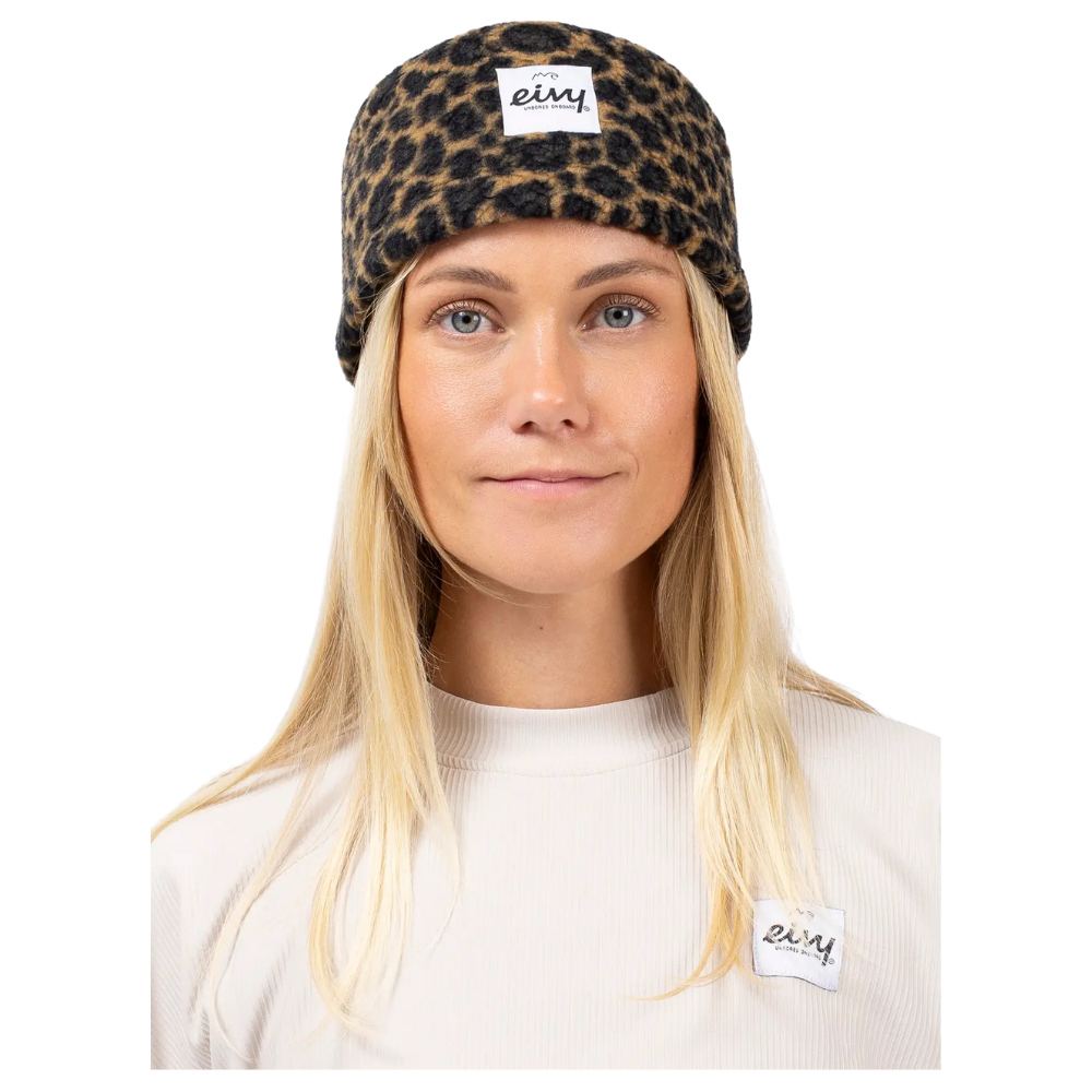 Eivy - Throwback Sherpa Headband - Leopard - Stirnband