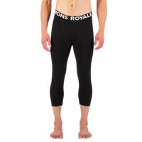 Mons Royale - Cascade Merino Base Layer 3/4 Legging - Black - Funktions-Unterhose Lang