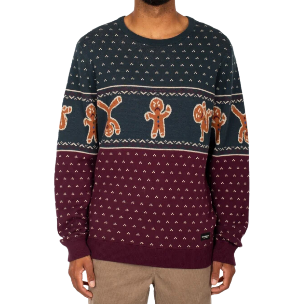 Iriedaily - Cookieman Knit  - green red - Pullover