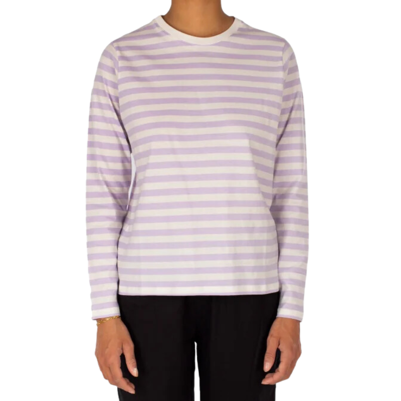 Iriedaily - Stripe Flag LS  - l.violett - T-Shirt Langarm