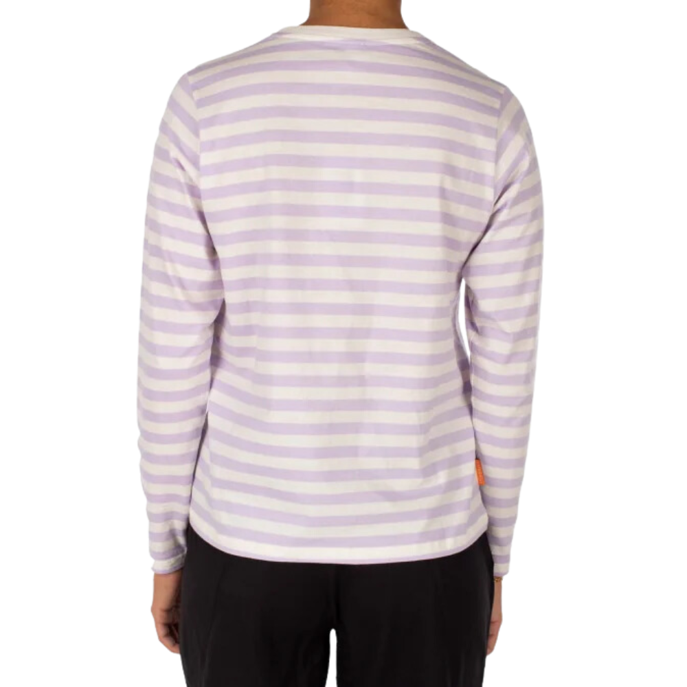 Iriedaily - Stripe Flag LS  - l.violett - T-Shirt Langarm