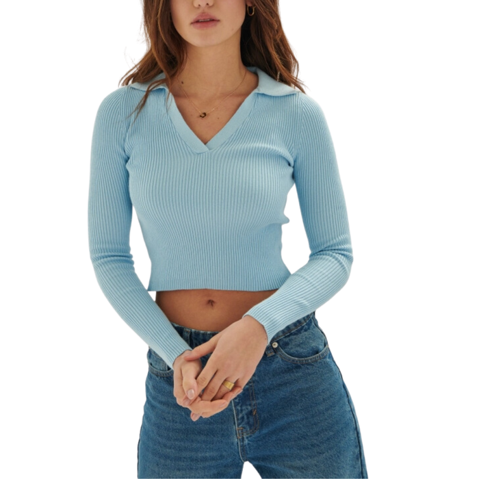 24 Colours - Pullover - light blue - T-Shirt Langarm