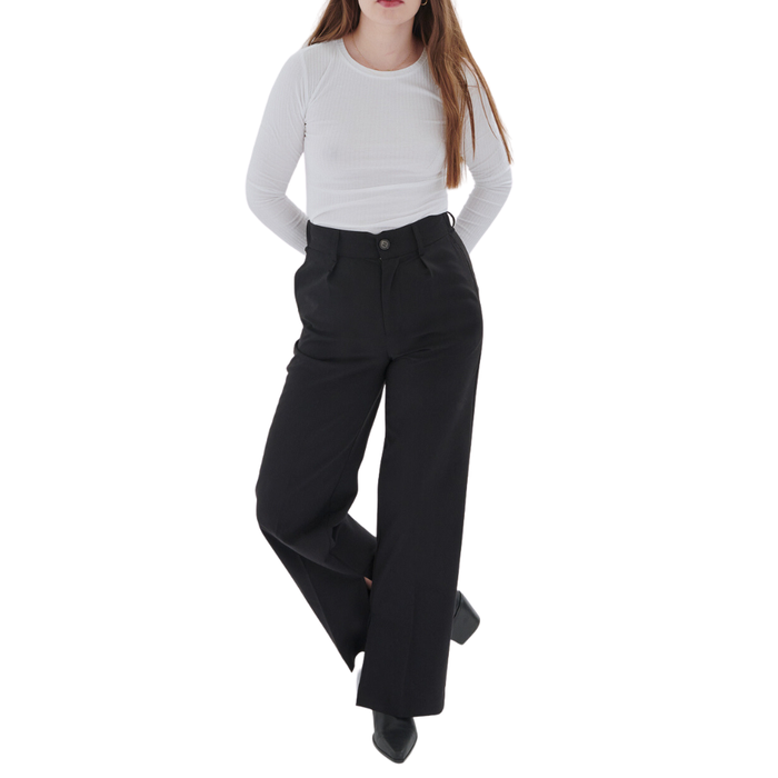 24 Colours - Pants - black - Straight Fit Pant