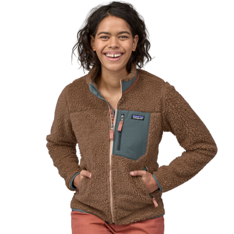 Patagonia - Ws Classic Retro-X Jkt - Pampas Tan w/Nouveau Green - 2nd Layer Fleece Outdoor