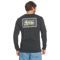 Quiksilver - TAKINGROOTSLS  - BLACK - T-Shirt Langarm