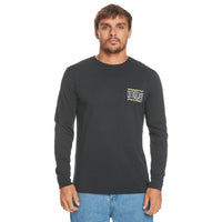 Quiksilver - TAKINGROOTSLS  - BLACK - T-Shirt Langarm