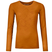 Ortovox - 185 MERINO TANGRAM LS W - sly fox - Outdoor-Shirt Langarm