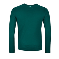 Ortovox - 185 MERINO BRAND OUTLINE LS M - dark pacific -  Funktions-Shirt Langarm