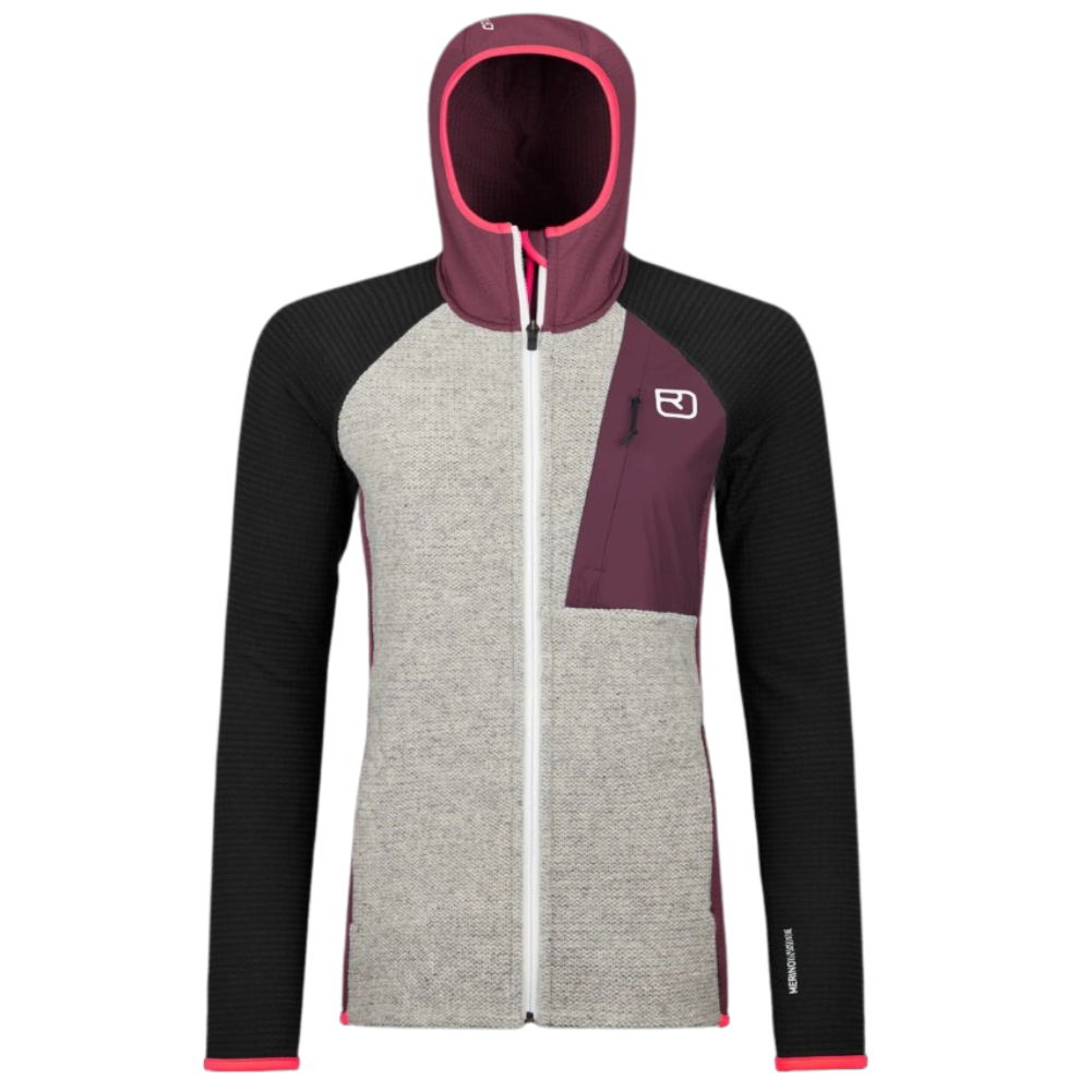 Ortovox - FLEECE GP CLASSIC KNIT HOODY W - mountain rose - 2nd Layer Fleece