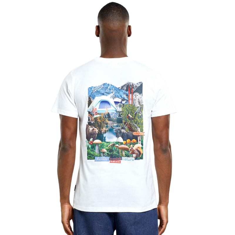 Dedicated - Stockholm Nature Collage - White - T-Shirt