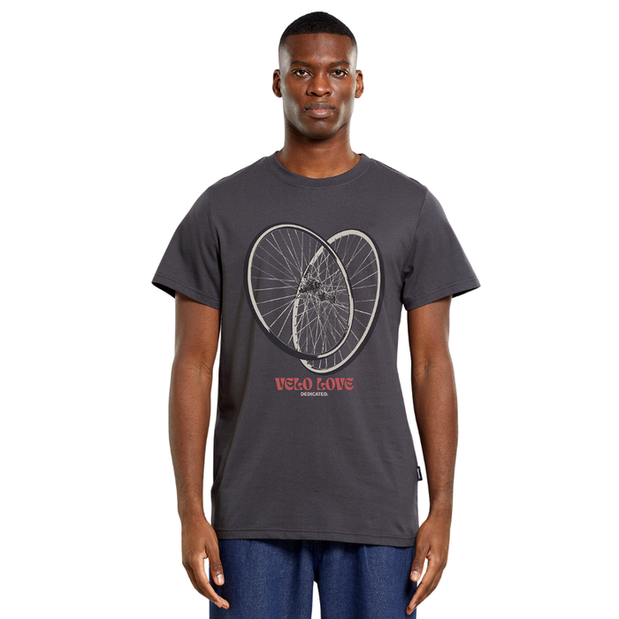 Dedicated - Stockholm Velo Love Tires - Forged Iron - T-Shirt