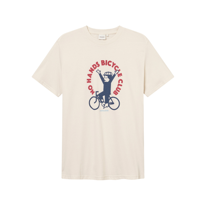 Dedicated - Stockholm No Hands  - Oat White - T-Shirt