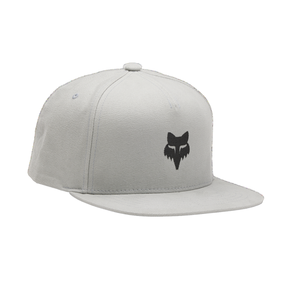 Fox - Fox Head Snapback Hat - Steel Grey - Snapback Cap