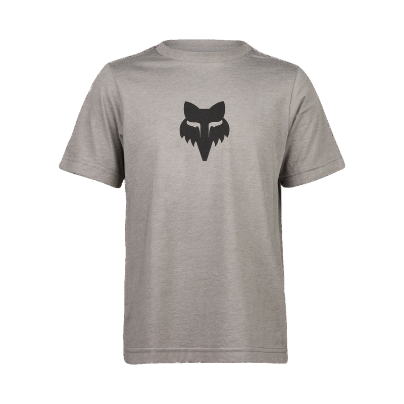Fox - Yth Fox Head SS Tee - Heather Graphite - T-Shirt