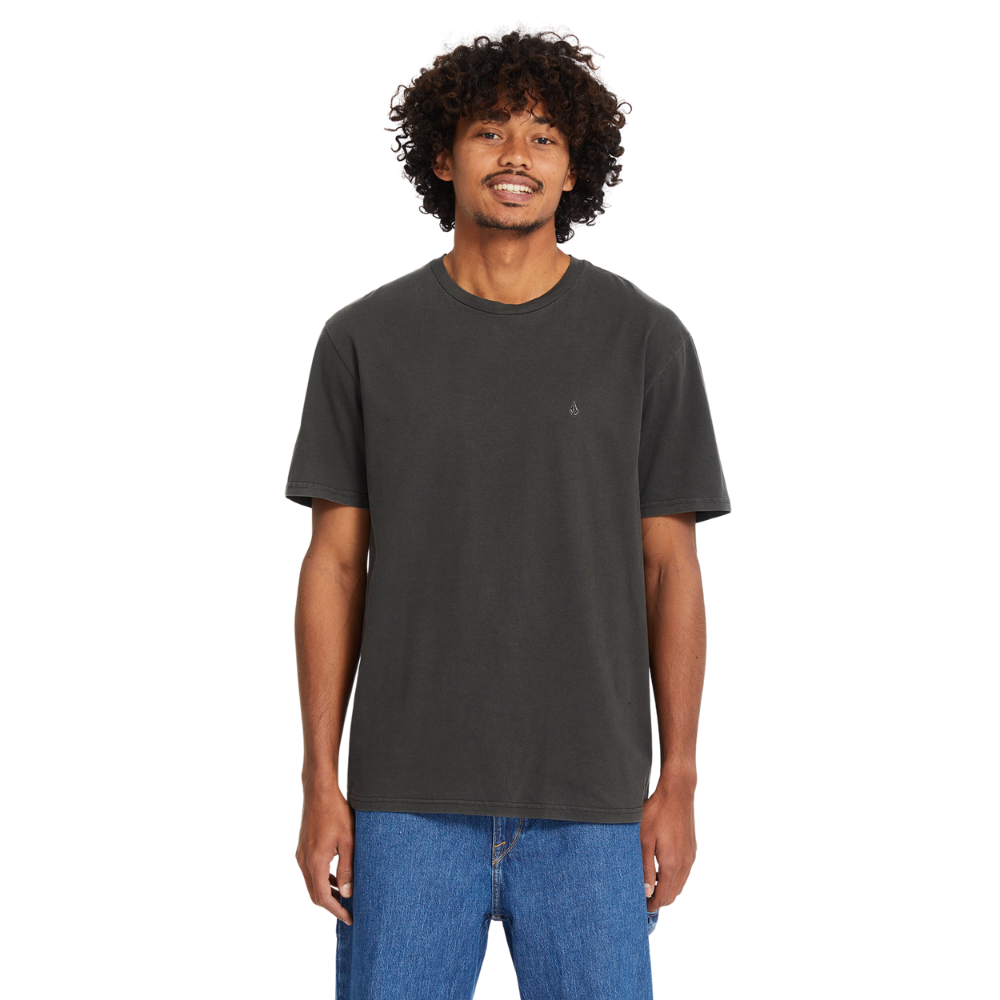 Volcom - Solid Stone Emb SST - Black - T-Shirt