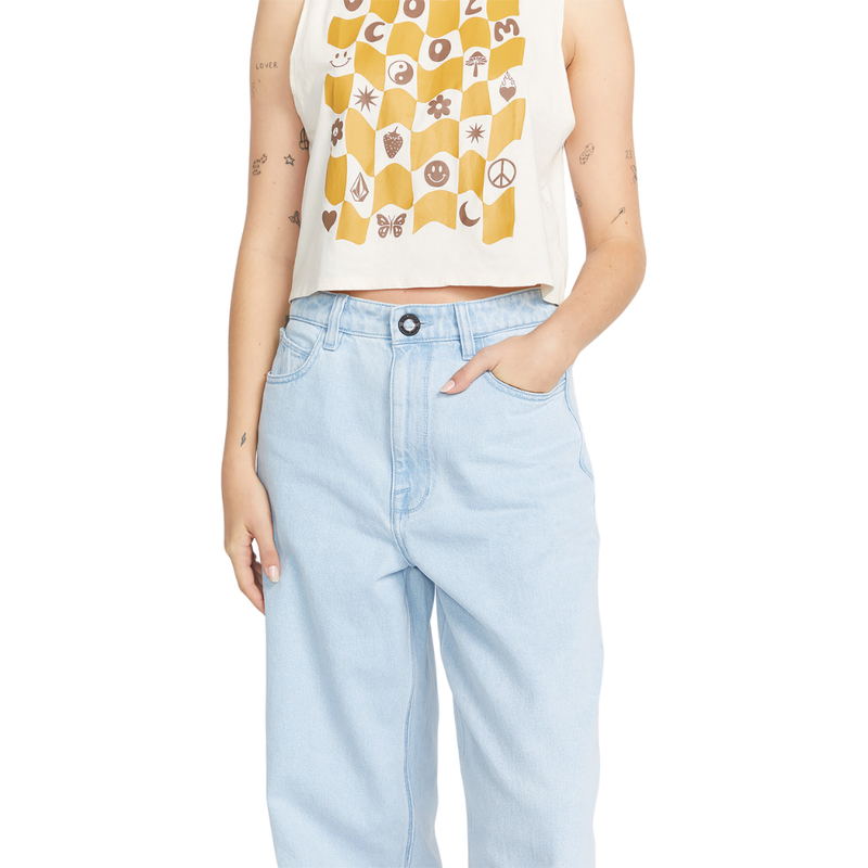 Volcom - Weellow Denim - Light Blue - Baggy Fit Jeans