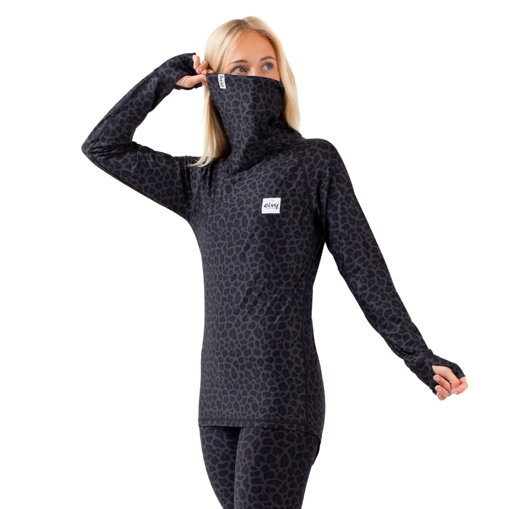 Eivy - Icecold Top - Black Leopard - Funktions-Shirt Langarm