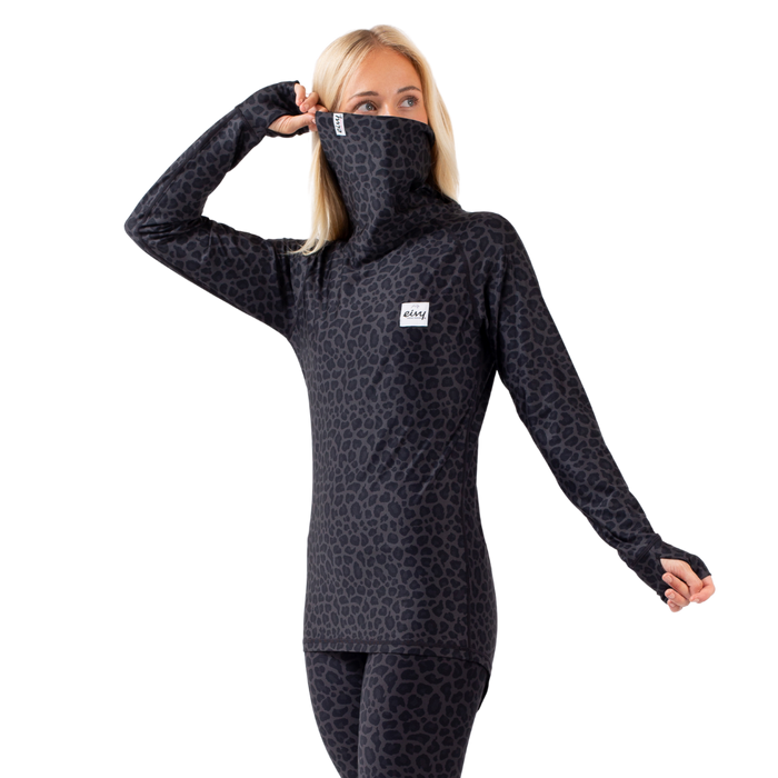 Eivy - Icecold Top - Black Leopard - Funktions-Shirt Langarm