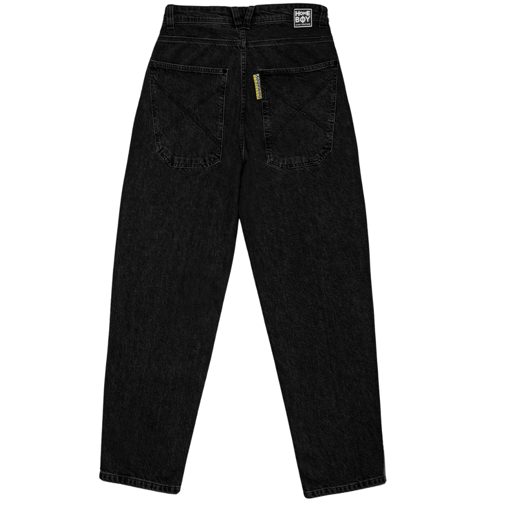 Homeboy - x-tra BAGGY Denim - Washed Black - Baggy Fit Jeans